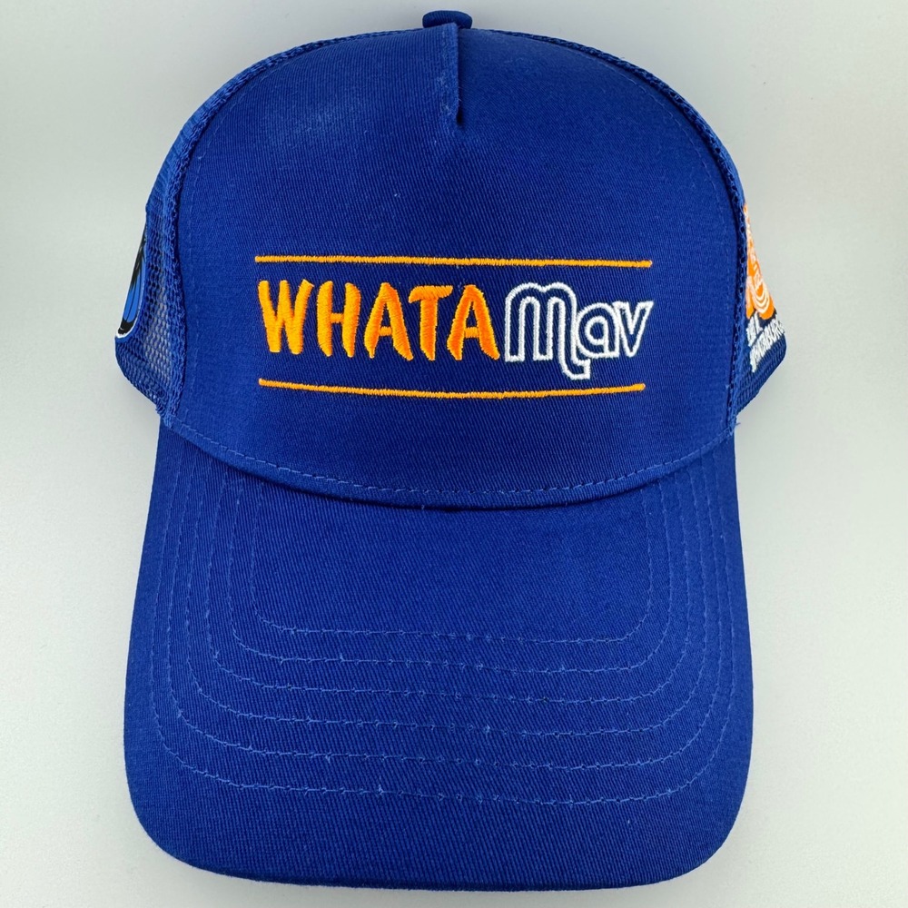 Dallas Mavericks Whataburger 75th Anniversary Trucker‎ Hat Blue Cap NBA Whatamav